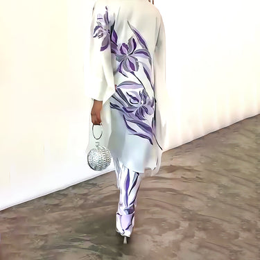 Abstract Floral Coord Set for women J6060