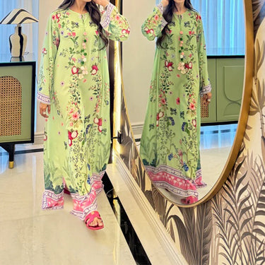 Pastoral Floral Long Dress for women J6091