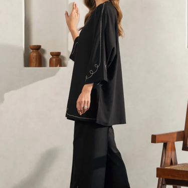 Embroidered Kimono Coord Set for Women J7063