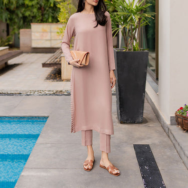 Minimalist Beaded Tunic Coord Set for women J7088