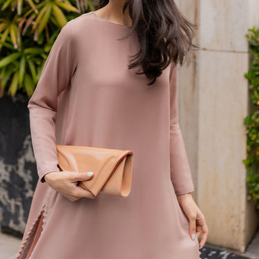 Minimalist Beaded Tunic Coord Set for women J7088