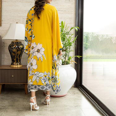 Luminous Botanical Kaftan Dress for women J6063