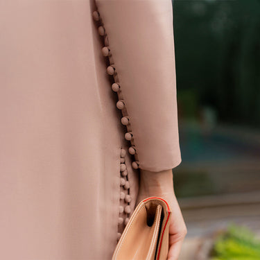 Minimalist Beaded Tunic Coord Set for women J7088