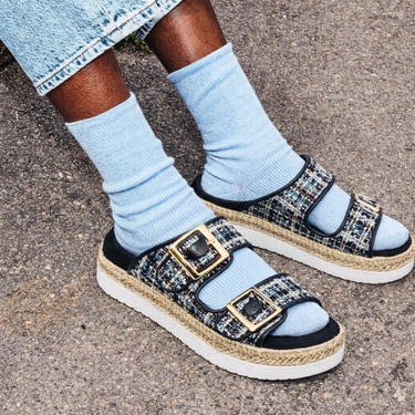 FYOR Flat Sandal #color_black