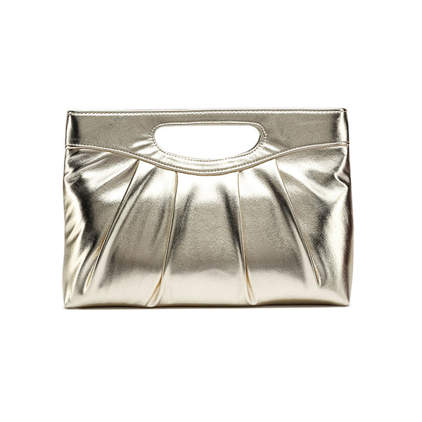 Integrated-Handle Pleated Clutch AD 171