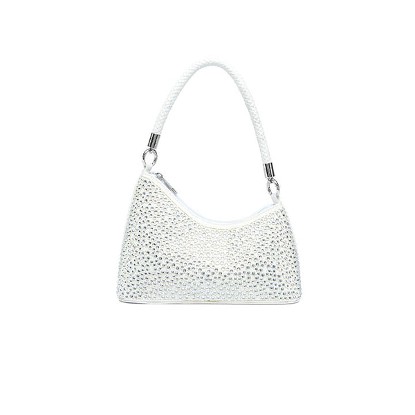 Crystal-Embellished Mini Hobo Bag AD 174