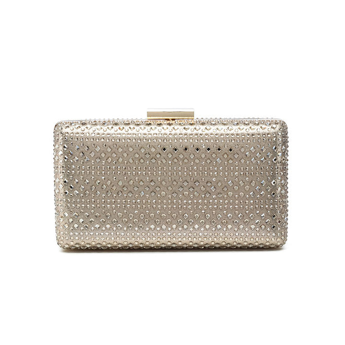 Geometric Crystal Studded Evening Clutch AD 186