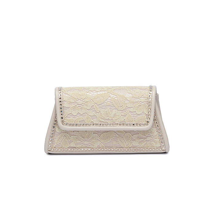 Refined Floral Lace Convertible Clutch Bag AD 189