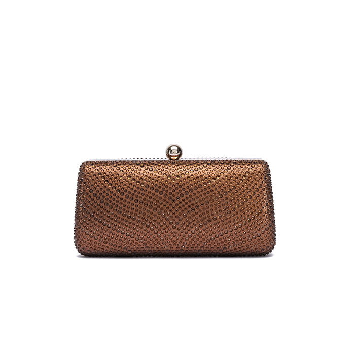 Premium Clasp-Closure Shimmer Clutch Bag AD 193