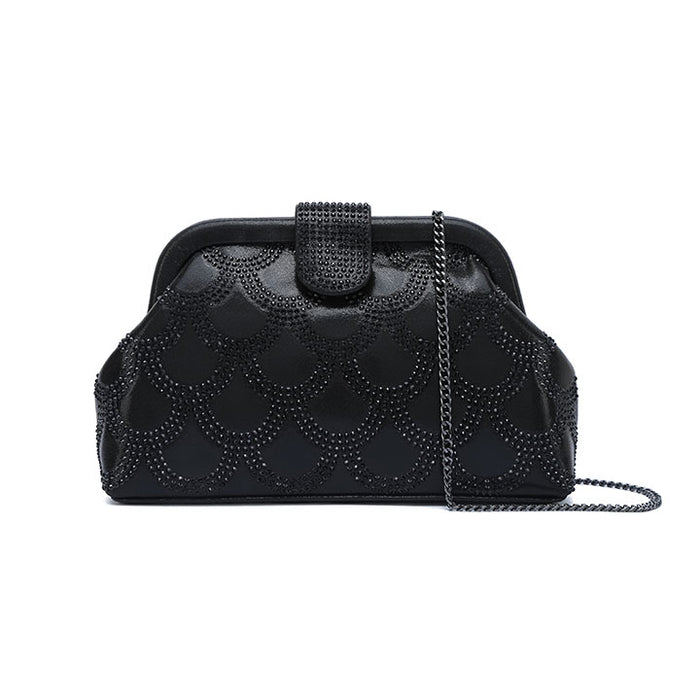 Scallop Crystal Luxe Clutch AD 167