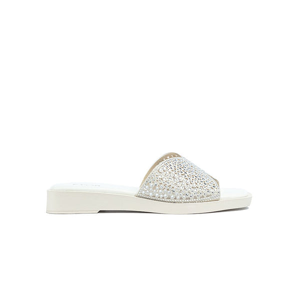 Stylish Crystal-Embellished Platform Slide AJ 020