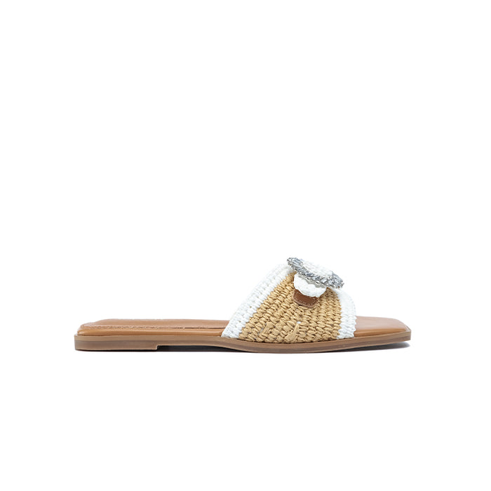 Stylish Embellished Woven Slide AJ 017