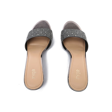 Fyor BB 45 Metallic Mule #color_gunmetal