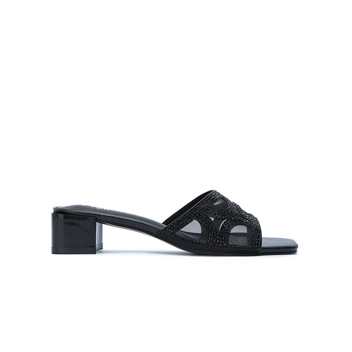 Embellished Mesh Box Heel BB 75