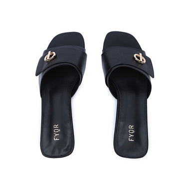 FYOR Flat Sandal #color_black