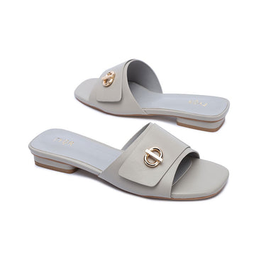 FYOR Flat Sandal #color_grey