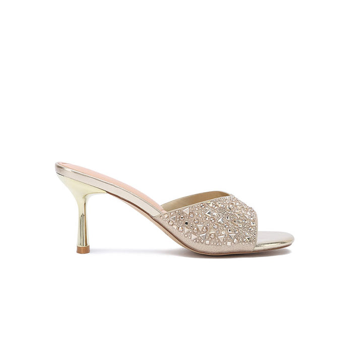 Geometric Crystal Mid-Heel Slides BB 84
