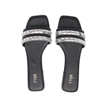 FYOR Flat Sandal #color_black