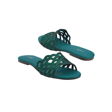 BCR 007 Flat Sandal #color_green