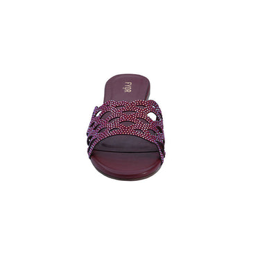 BCR 007 Flat Sandal #color_maroon