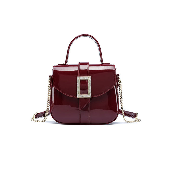 Stylish Patent Buckle Handbag BD 196