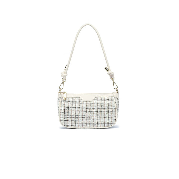 Chic Textured Tweed Small Shoulder Bag BD 197