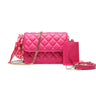FYOR Mini Quilted Crossbody Bag in Pink #color_pink