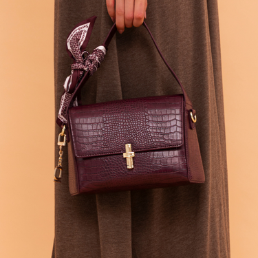 FYOR Shoulder Bag #color_burgundy