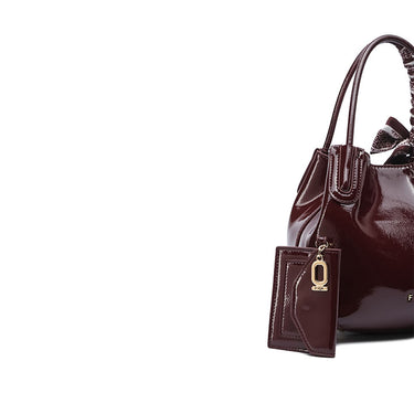 FYOR Top Handle Bag #color_maroon