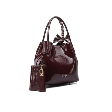 FYOR Top Handle Bag #color_maroon