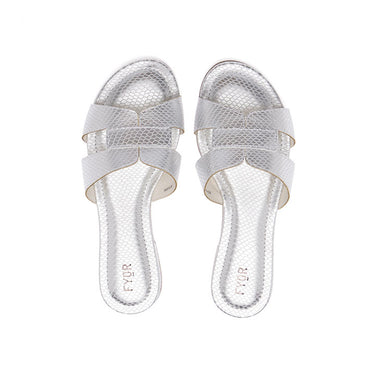 FYOR Flat Sandal #color_silver