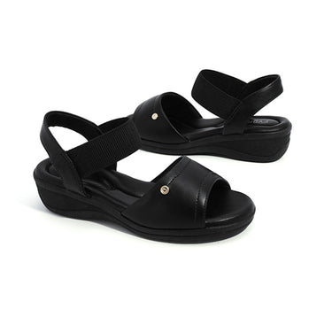 FYOR Flat Sandal #color_black