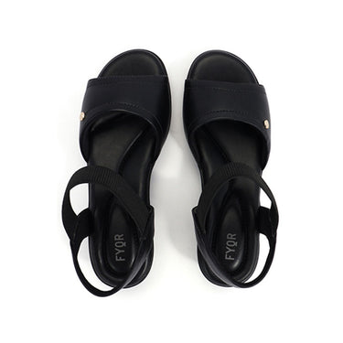 FYOR Flat Sandal #color_black
