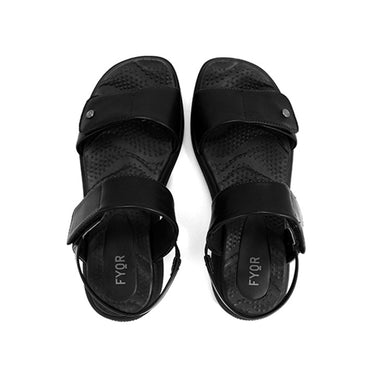 FYOR Flat Sandal #color_black