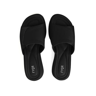 FYOR Flat Sandal #color_black