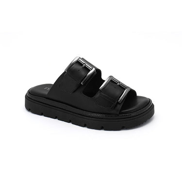 FYOR Flat Sandal #color_black