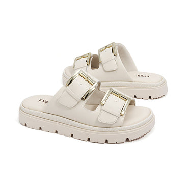 FYOR Flat Sandal #color_white