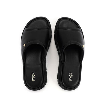FYOR Flat Sandal #color_black