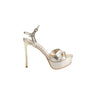 FYOR Metallic Crossover Platform Stiletto Sandal in Light Gold #color_l-gold