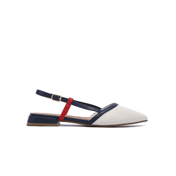 Stylish Nautical Multi-Strap Slingback Flat CD 015