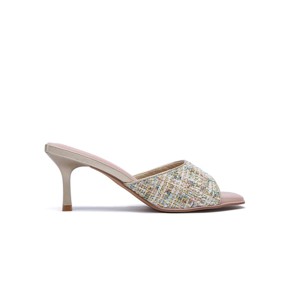 The Luxe Textured Fabric Mule CD 012
