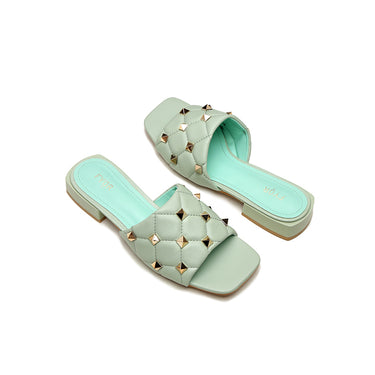 FYOR Flat Sandal #color_green