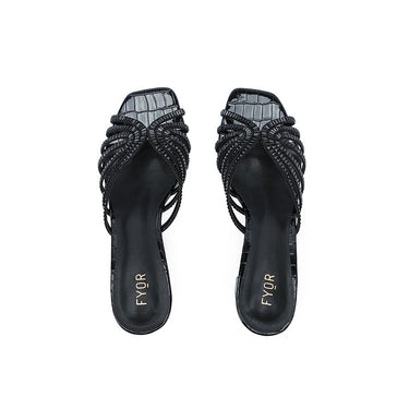 Fyor HL 122 Box Heel #color_black-croco