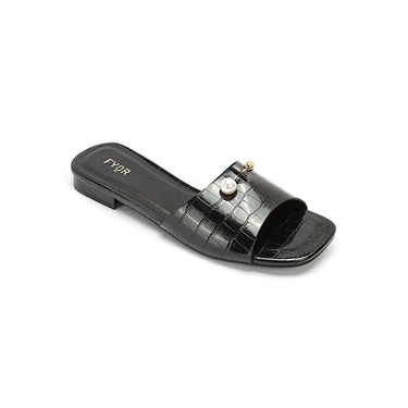 Fyor HL 167 Flat Sandal #color_black
