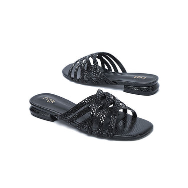 Fyor HL 183 Flat Sandal #color_black