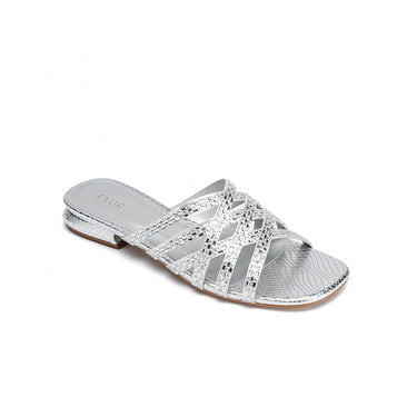 Fyor HL 183 Flat Sandal #color_silver