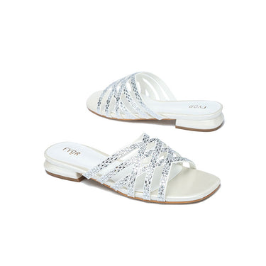 Fyor HL 183 Flat Sandal #color_white