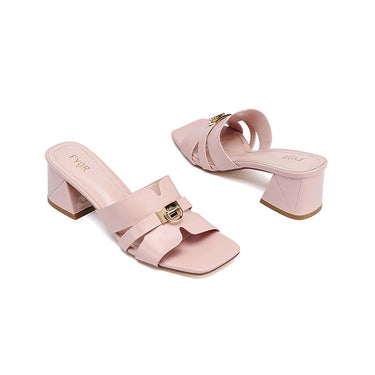 Fyor HL 195 box heel #color_peach