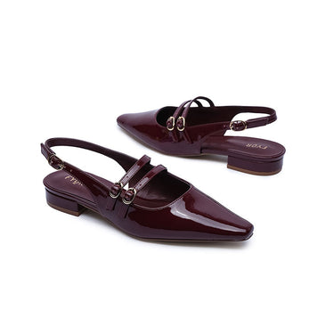 FYOR Flat Sandal #color_burgundy