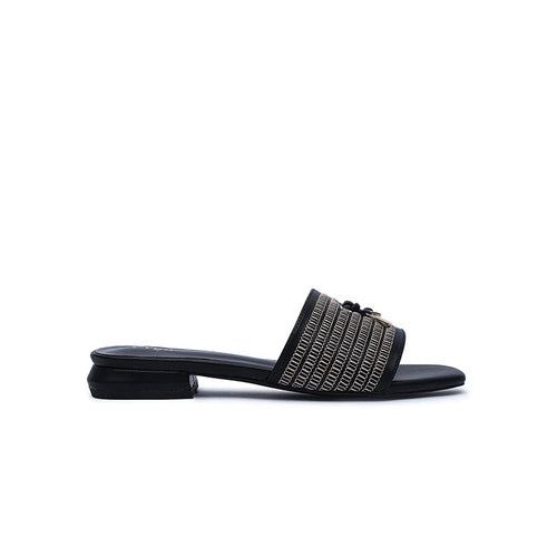 FYOR Flat Sandal #color_black